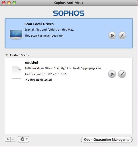 sophos antivirus mac home edition