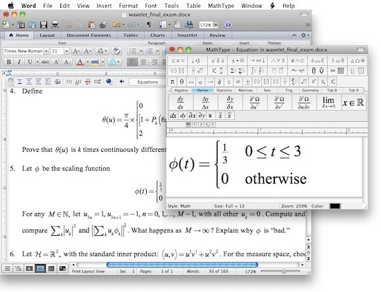 math type for word for mac