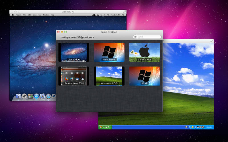jumping desktops using automator mac