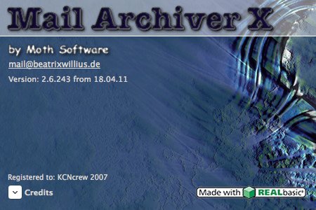 mail archiver x serialz moth software