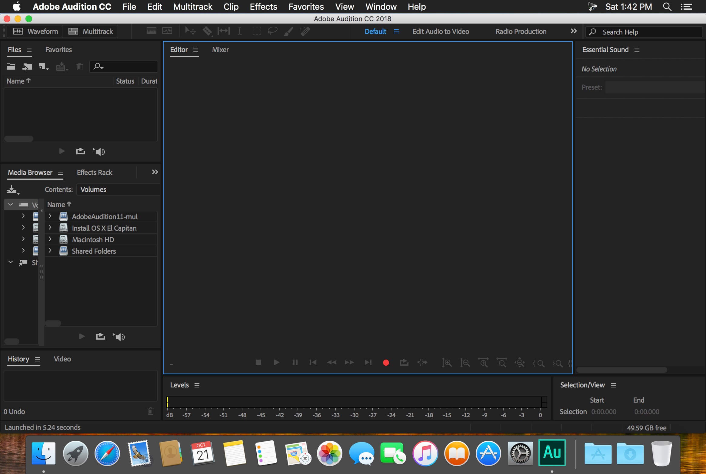 adobe audition fast playback