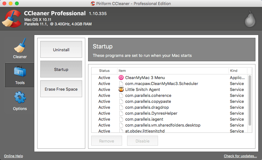 ccleaner pro mac license