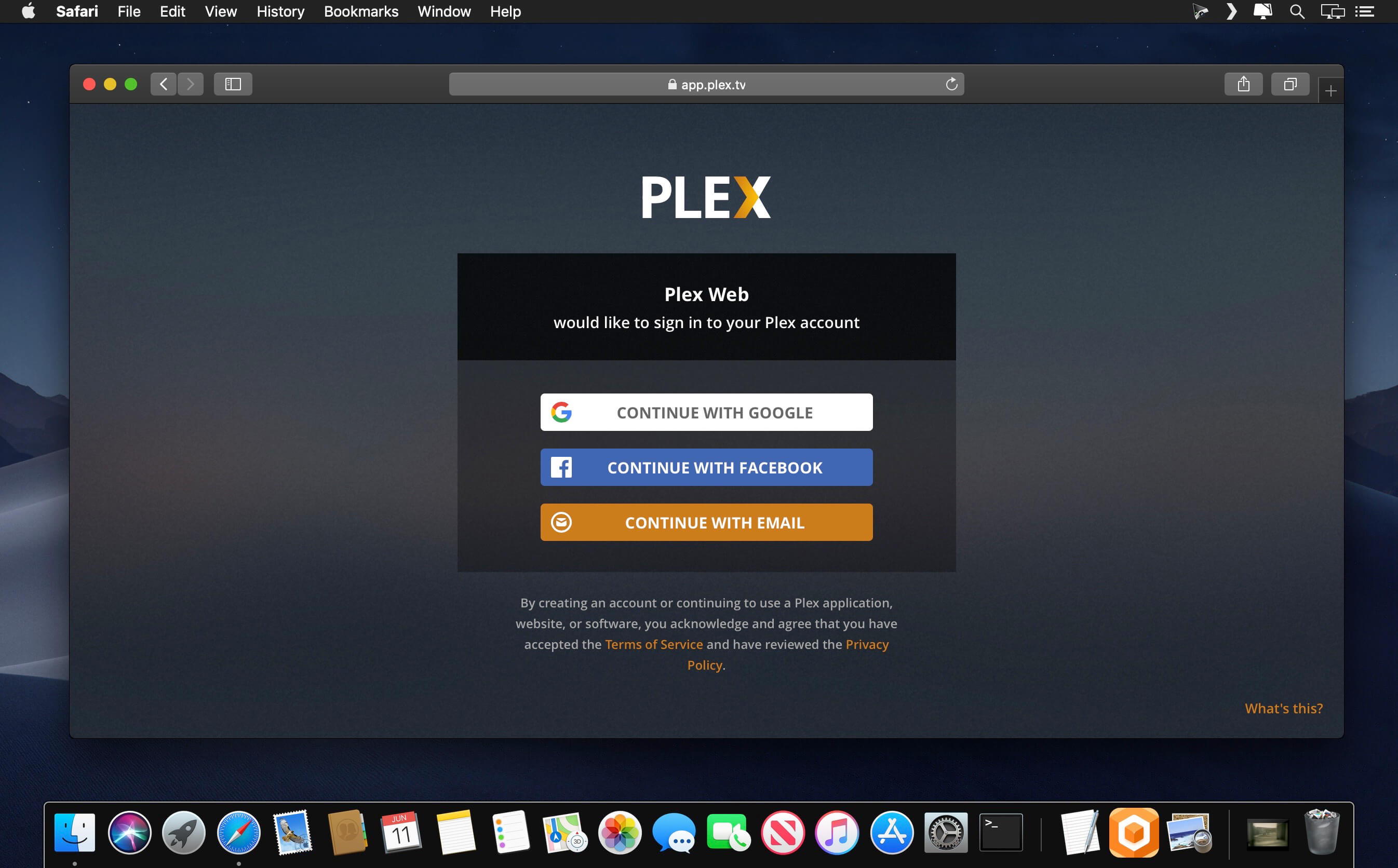 plex media server not showing up in plugins