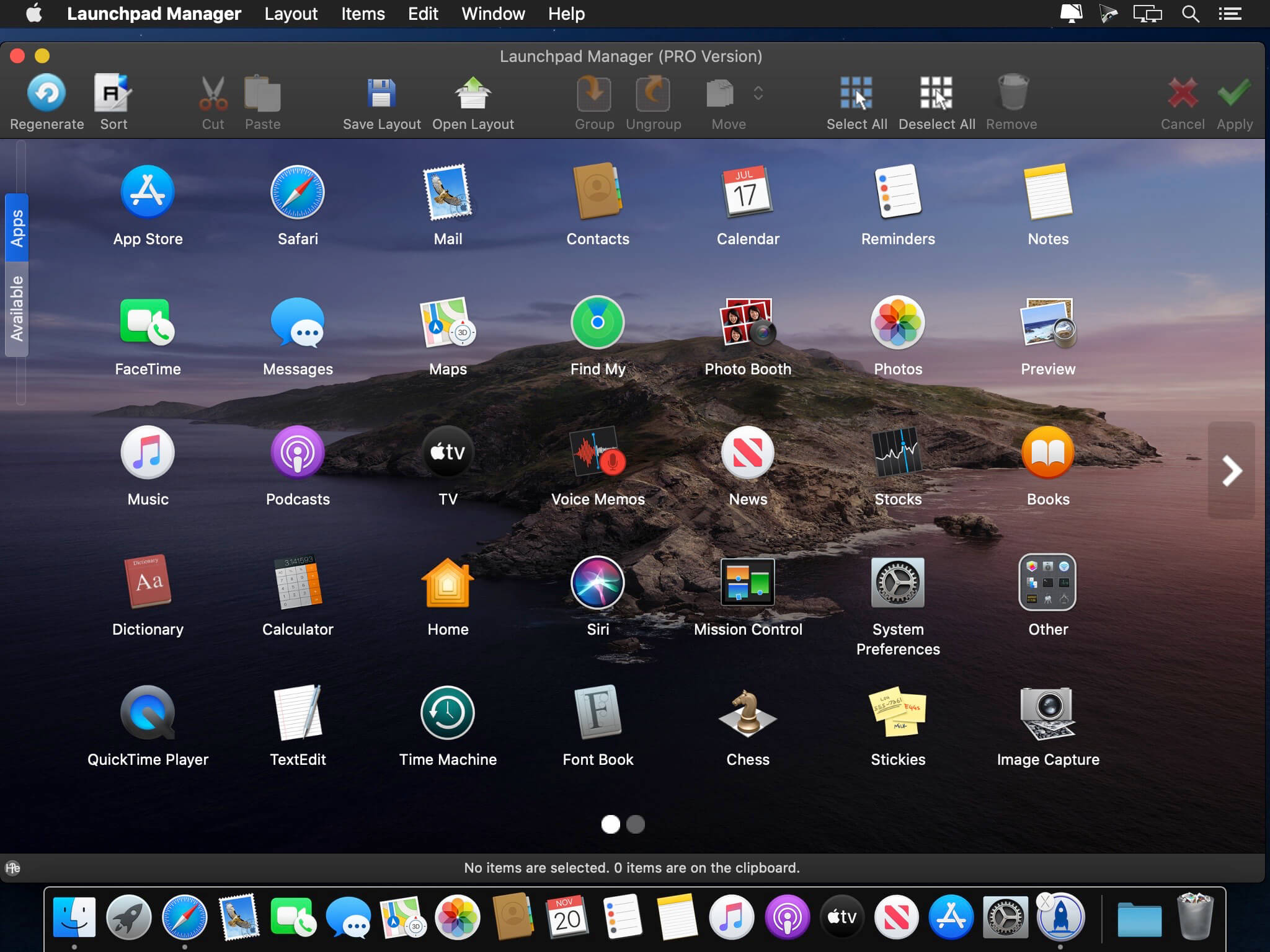 launchpad manager mojave